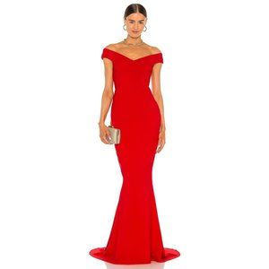 Nookie x REVOLVE Allure Gown in Cherry Xsmall New Nwt Women's Long Dress